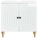 Bathroom Sink Cabinet ALKMAAR High Gloss White 896129