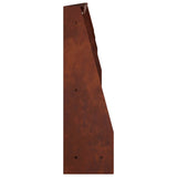 Retaining Wall 4 pcs 100 x 12 x 30 cm Weathering Steel Rusty 3449036
