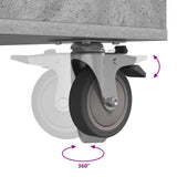 Golf Cabinet with Wheel Plain Concrete Grey 90 x 45 x 98 cm 899466