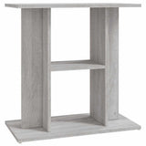 Aquarium Stand Grey Sonoma 60x30x60 cm Engineered Wood 833573