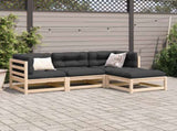 4 Piece Garden Sofa Set Solid Wood Pine 3299377