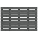 Wall Headboard Grey 96x3x63 cm Solid Wood Pine 824725
