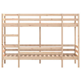 Bunk Bed without Mattress 75x190 cm Small Single Solid Wood Pine 3284224