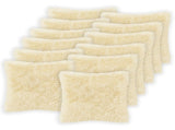 Cushion Cover 12 pcs HEERLEN Cream 50 x 50 cm PV Fleece 911088
