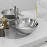 Wash Basin 28x10 cm Ceramic Silver 143489