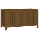 Garden Storage Box Honey Brown 121x55x64 cm Solid Wood Pine 823846
