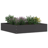 Lawn Edging 6 pcs Black 60 x 60 x 13 cm Steel 874731