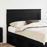 Headboard with Headboard Black Oak 135 cm Engineered Wood 887458