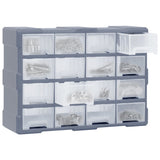 Multi-drawer Organiser with 16 Middle Drawers 52x16x37 cm 149602