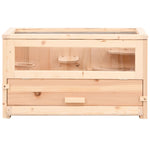 ZNTS Hamster Cage 60x30x35 cm Solid Wood Fir 172377