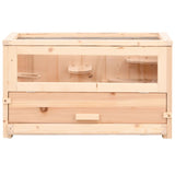 ZNTS Hamster Cage 60x30x35 cm Solid Wood Fir 172377