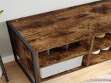 Shoe Cabinet Smoke Oak 60 x 35 x 44 cm Engineered Wood 886458