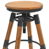 Bar Stools 2 pcs Solid Fir Wood 245782
