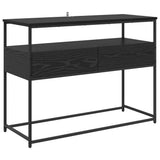 Console Table Black Oak 100 x 40 x 75 cm Engineered Wood 882229