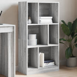 Bookcase Grey Sonoma 57x28.5x107.5 cm Engineered Wood 848008