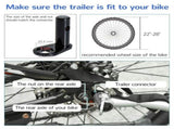 2 Seat Bike Trailer Bicycle wagon for Kids Child Steel Frame Safety Harness Seat Carrier Hitch T3398P348587