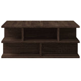 ZNTS Coffee Table Brown Oak 70x70x29 cm Engineered Wood 840750