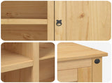 Kitchen Trolley 2 pcs Honey Wax 112 x 77 x 91.5 cm Solid-Pine 3425382