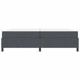 Bed Frame with Mattress Dark Grey 200 x 200 cm Fabric 3399141
