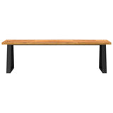 Bench with Live Edge 160 cm Solid Wood Acacia 353295