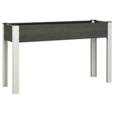Garden Raised Bed Grey 120x40x75 cm WPC 362566