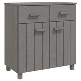 Sideboard HAMAR Light Grey 79x40x80 cm Solid Wood Pine 340439