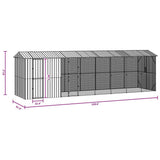 Bird Cage Anthracite 860 x 208 x 247 cm Galvanised Steel 3325155