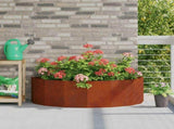 Planter Rusty 120 x 60 x 35 cm Weathering Steel 883688
