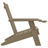 Garden Adirondack Chair Light brown Polypropylene Medium 364175