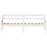 ZNTS Day Bed without Mattress White 90x200 cm Solid Wood Pine 842831