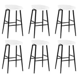7 Piece Bar Set Black and White 3057480
