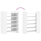 Shoe Cabinet White 74.5x37.5x100 cm Engineered Wood 848430