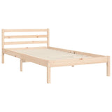 Bed Frame without Mattress Single Solid Wood 3194861