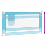 Toddler Safety Bed Rail Blue 160x25 cm Fabric 10212