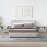 Wall-mounted Bedside Cabinets 2 pcs Concrete Grey 45x26x28.5 cm 858603
