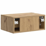 Wall-Mounted Bedside Cabinet 2 pcs Artisan Oak Engineered Wood 899314