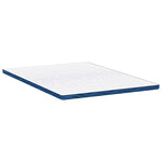 Mattress Pads White and blue 160 x 200 cm Gel Memory Foam 4106261