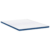 Mattress Topper White 160 x 200 x 6 cm Jaquard Fabric 4106261