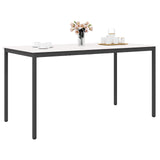 Bar Table White 200 x 100 x 105 cm Solid Pine Wood 3416328