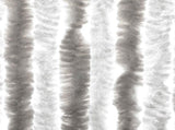Fly Curtain Light Grey and White 100x230 cm Chenille 377317