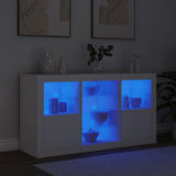 Sideboard with LED Lights White 123x37x67 cm 3209079