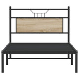 Bed Frame without Mattress Sonoma Oak 100x190 cm Engineered Wood 4106786