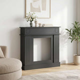Fireplace Surround Black 102 x 26 x 100 cm Engineered Wood 8006643