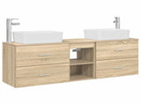 Bathroom Cabinet Set 3 pcs Sonoma Oak 53 x 34.5 x 63 cm 3405853