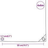Tarpaulin Anthracite 4x6 m 650 g/m 156089