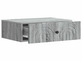 Wall-Mounted Bedside Cabinet 2 pcs Grey Sonoma Engineered Wood 898118