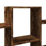 Wall Shelf Smoked Oak 159x18x66 cm Engineered Wood 853303