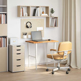 Desk Top Light Brown 80x60x2.5 cm Solid Wood Oak Rectangular 4009022