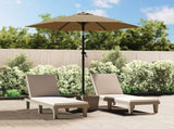 Garden Parasol Taupe 200x224 cm Aluminium 47207