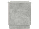 Desk with Door Concrete Grey 142.5 x 50 x 75 cm Engineered Wood 3414624